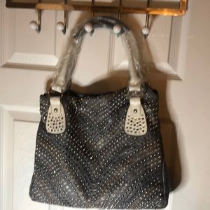 Embellished rhinestone hand bag